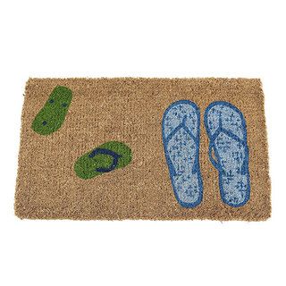 Hand woven Eco friendly Flip Flop Doormat