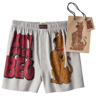 Mens Scooby Doo Boxers with Free Gift Bag   Grey S