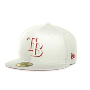 Tampa Bay Rays New Era MLB White On Color 59FIFTY Cap