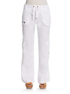 Zazou Cargo Pants   White