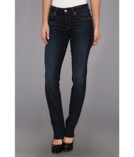7 For All Mankind Kimmie Straight in La Verna Lake Womens Jeans (Black)