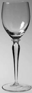 Belfor Optic Water Goblet   Curved In Optic Bowl, Wafer Stem