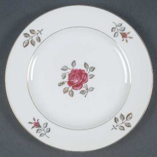 Royal Hostess Radiance Bread & Butter Plate, Fine China Dinnerware   Pink Roses,