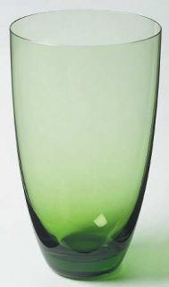Lenox Gems Green Highball Glass   Emerald Green Bowl, Clear Smooth Stem