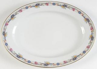 Charles Ahrenfeldt Ahr1 11 Oval Serving Platter, Fine China Dinnerware   Speckl