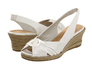 Bella Vita Sangria Womens Wedge Shoes (White)