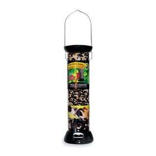 2 port Mixed Seed Bird Feeder (BlackDimensions: 12 inches long x 2.75 inches wideMicroban antimicrobial technology to fight the growth of damaging bacteria, mold, and mildewTwist and release base ensures easy cleaningUnobstructed interior provides the ide