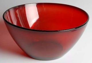 Cristal DArques Durand Color Program Ruby Large Fruit Bowl   Plain Clear Bowls