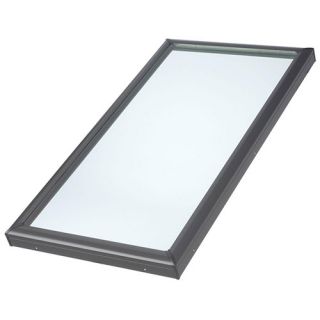 Velux FCM 2246 0005ECL Skylight, 221/2 x 461/2 Tempered LowE3 Glass Fixed CurbMount w/ECL Flashing