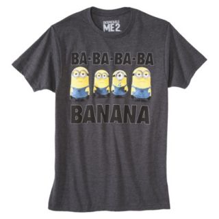 Despicable Me Minions Mens Graphic Tee   Charcoal XL
