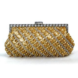 Gorgeous Satin with Austria Rhinestones And Silk Evening Handbags/ Clutches More Colors Available