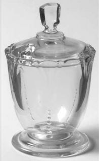 Heisey Empress Clear (Stem #1401) Mustard with Lid   Stem 1401, No Etch  Clear