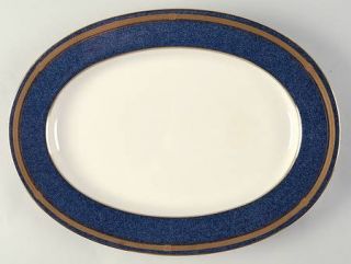 Oscar De La Renta Baronesse Lapis 14 Oval Serving Platter, Fine China Dinnerwar