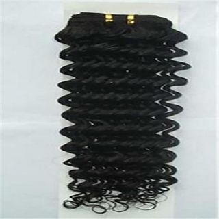 Fashionable Brazilian Deep Wave Weft 100% Remy Human Hair 10 Inch 3 Pcs/Lot