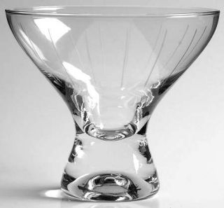Mikasa Cheers Selections Martini Glass   Clear,Cut Lines,Dots,Rings,Thick Foot