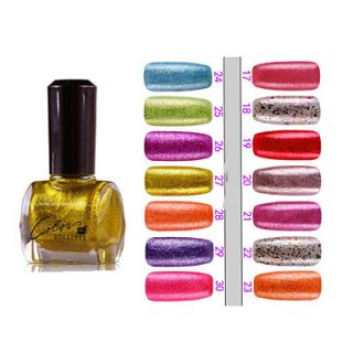 1PCS Matte Nail Polish Within Golden Powder(12ml,Assorted Colors)