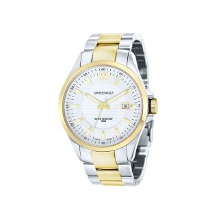 Swiss Eagle Corporal Mens Two Tone Watch