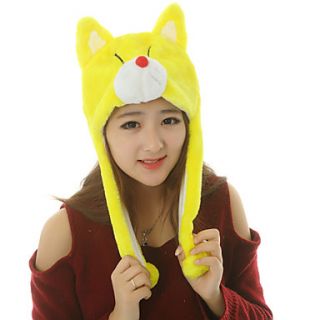 Unisex Lovely Yellow Fox Warm Fuzzy Kigurumi Aminal Beanie