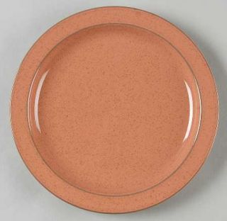 Mikasa Desert Clay Salad Plate, Fine China Dinnerware   Chromatic,Peach With Bro
