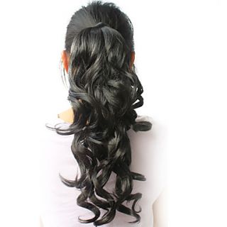 High Quality Synthetic 16.94 Curly Black Ponytail