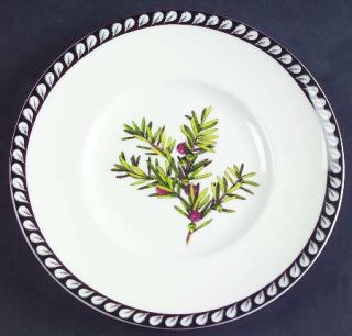 Lenox China Etchings English Yew Salad/Dessert Plate, Fine China Dinnerware   Re