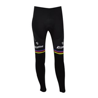 Kooplus Mens Black Rainbow Series Cycling Pants
