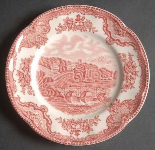 Johnson Brothers Old Britain Castles Pink (Crown Stamp) Square Bread & Butter Pl