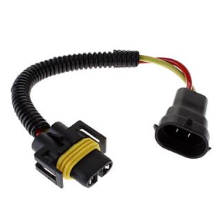 H11 Male to Female Wire Harness Sockets Extension Cable for Car Headlamp/Fog Lamp