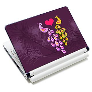 Loving Peacock Pattern Laptop Protective Skin Sticker For 10/15 Laptop 18375(15 suitable for below 15)