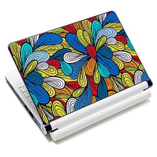 Colorful Flowers Pattern Laptop Notebook Cover Protective Skin Sticker For 10/15 Laptop 18360