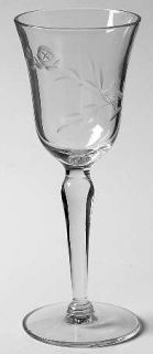 Sevron Old Rose Wine Glass   Clear, Cut, Nobility Prestige