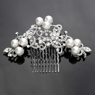 Fabulous Alloy Hair Combs with Rhinestone for Wedding/Special Occasion Headpieces