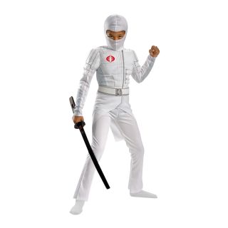 G.I. Joe Retaliation Storm Shadow Classic Light Up Muscle Childs Costume, White,