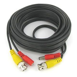 25ft(8M) Siamese CCTV BNC Power and Video Cable for CCTV Surveillance System