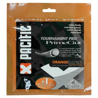 Pacific Prime Gut 16G Orange Bullfibre Tennis String  Orange