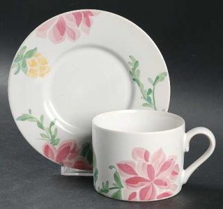 International Mystique Flat Cup & Saucer Set, Fine China Dinnerware   Tableworks