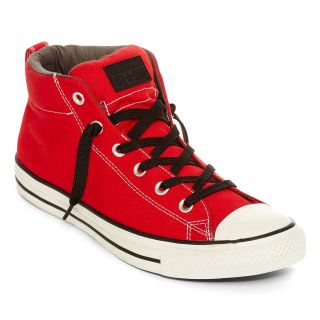 Converse Chuck Taylor All Star Street High Tops   Unisex Sizing, Red/Black