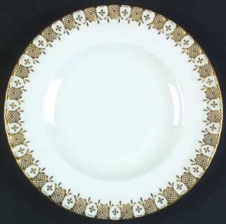 Royal Crown Derby Heraldic Gold Salad Plate, Fine China Dinnerware   Gold Decor