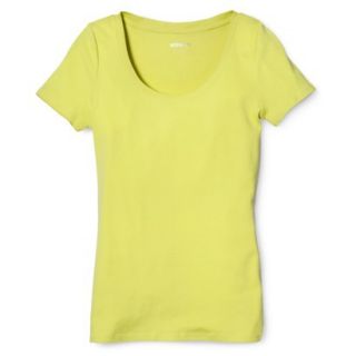 Womens Ultimate Scoop Tee   Chipper Yellow   XL