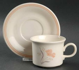 Royal (USA) Woodbury Flat Cup & Saucer Set, Fine China Dinnerware   Majestic,Pea