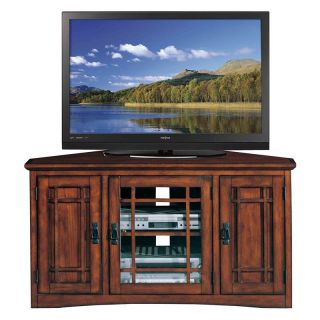 Leick 82385 Riley Holliday Mission 46 in. Corner TV Console with Storage