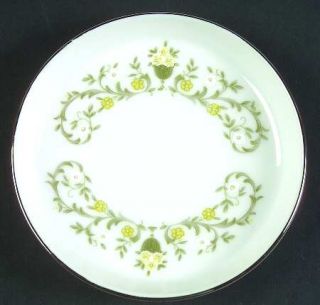 Sterling China (Japan) Florentine Coaster, Fine China Dinnerware   Yellow&White