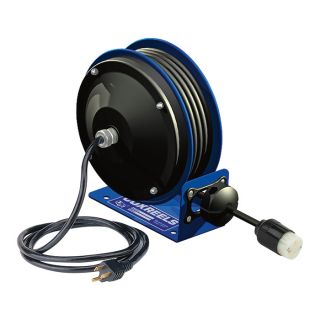 Coxreels Compact Power Cord Reel   30 Ft., 16/3 Cord With Duplex GFCI