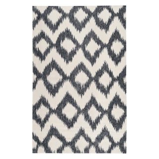 Surya FT Flat Weave Contemporary Area Rug Ink / Winter White   FT175 3656, 3.5