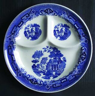 Royal Jackson Blue Willow Grill Plate, Fine China Dinnerware   Restaurant, Blue