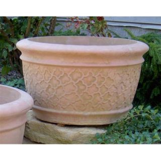 Brookfield Co Round Cast Stone Southern Cloud Planter   036 SSG