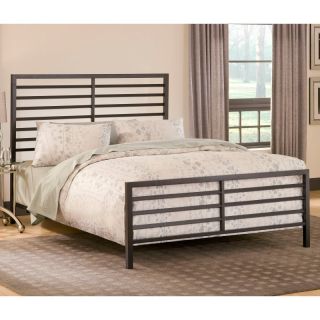 Latimore Panel Bed   Charcoal Black   1711 370, Twin