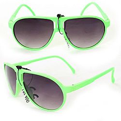 Kids K912 Green Plastic Aviator Sunglasses