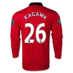 Nike Manchester United 13/14 KAGAWA LS Home Soccer Jersey