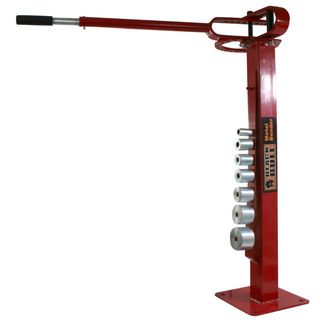 Buffalo Tools Space Saver Metal Bender (MetalDimensions 34 inches high x 10 inches wide x 10 inches deep44 inch (111cm) telescoping handleBends 5/16 inch x 1.25 inch, 3/16 inch x 2 inch mild steel, or 5/8 inch round or square rodIncludes seven round dial